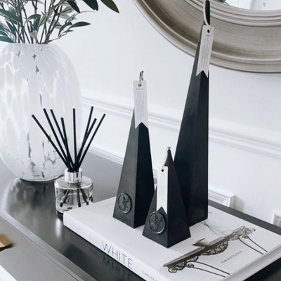 Kilimanjaro Pillar Candles Set (Black)