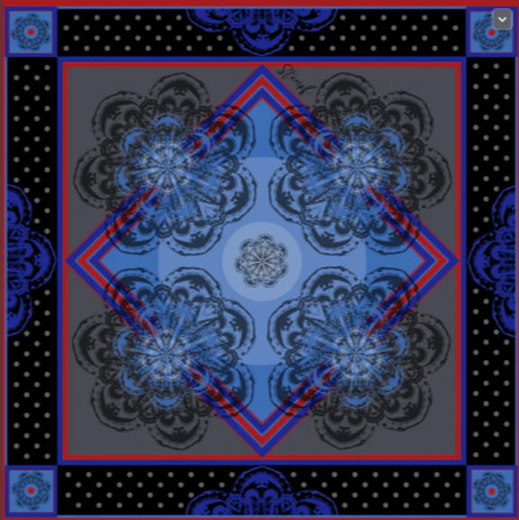 Blue Lagoon Pocket Square