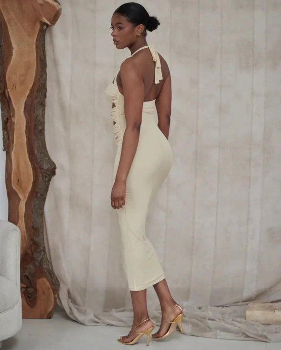 white christmas dresses Aria Maxi Dress – Untapped Creatives
