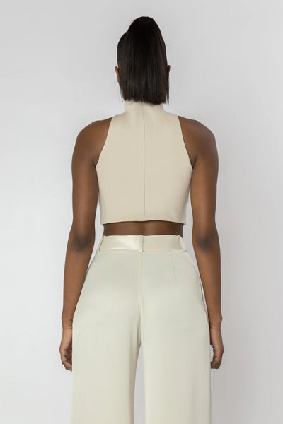 TITIAN Halter Knit Crop Top
