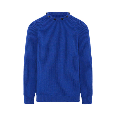 Millgrove Blue Ribbed Jumper