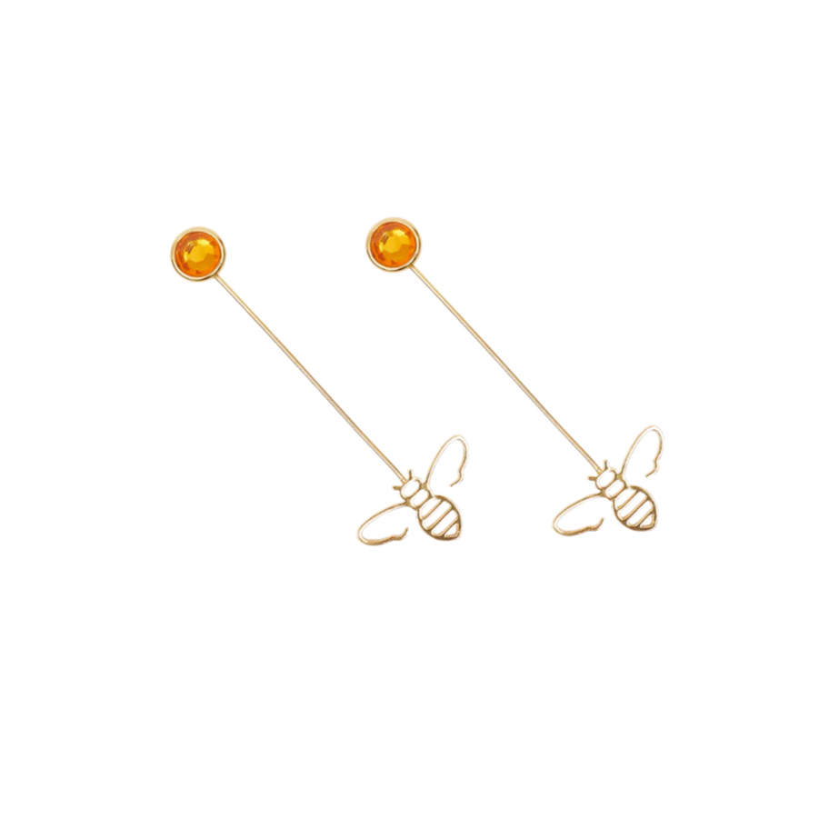 Bee Drop Earrings