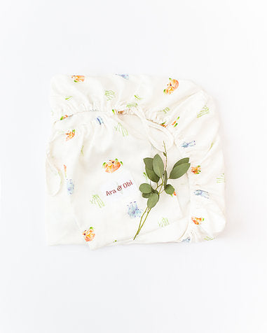 Bamboo Forest Fitted Cot Bed Sheet