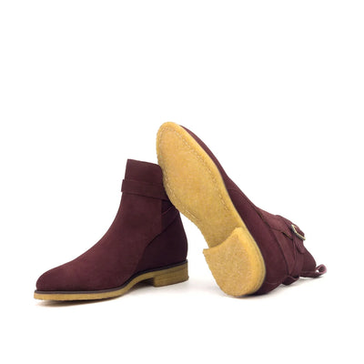 Oxblood Suede Jodhpur Boots