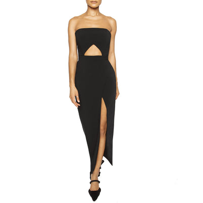 IMAN | Strapless Ankle Length Dress (White or Black)