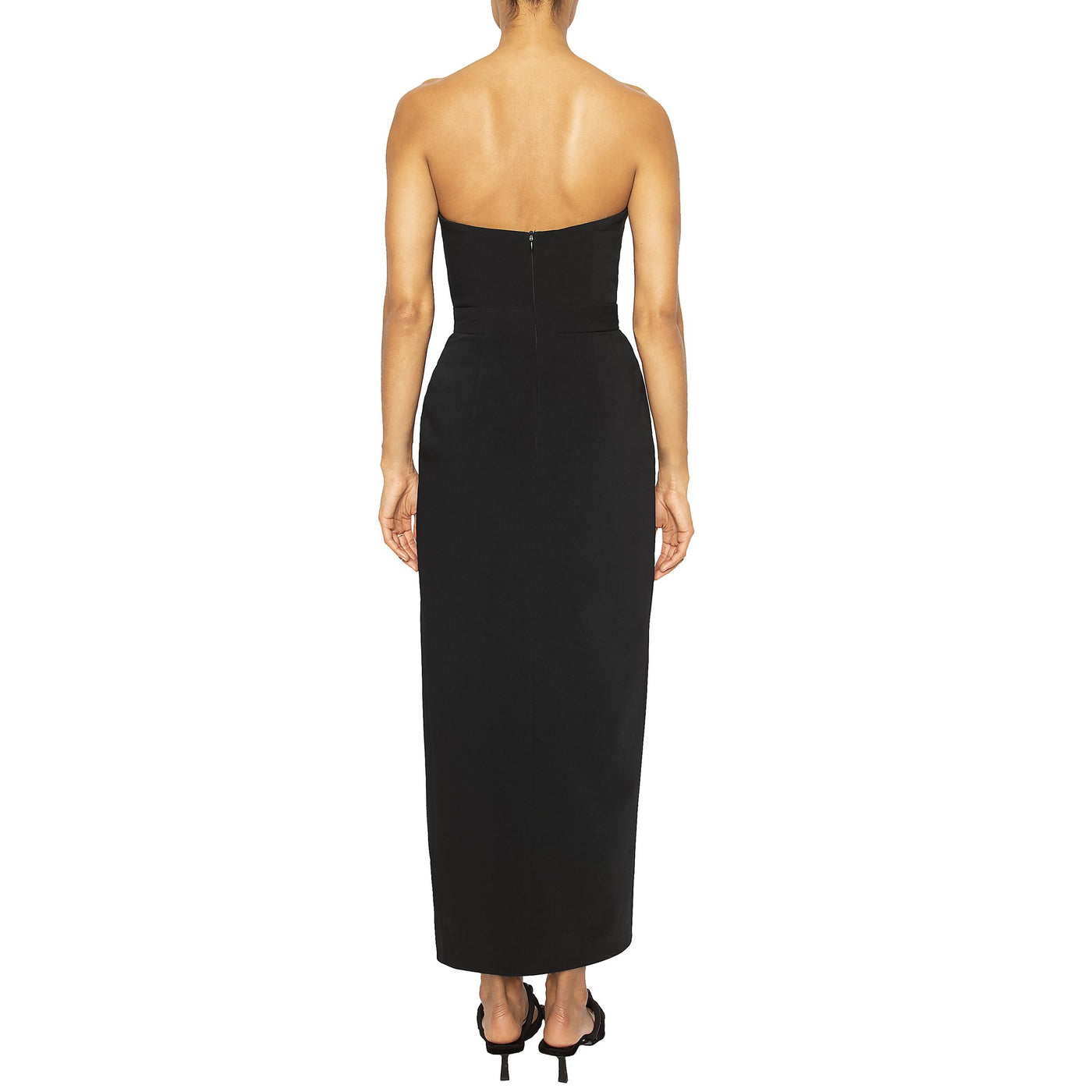 IMAN | Strapless Ankle Length Dress (White or Black)