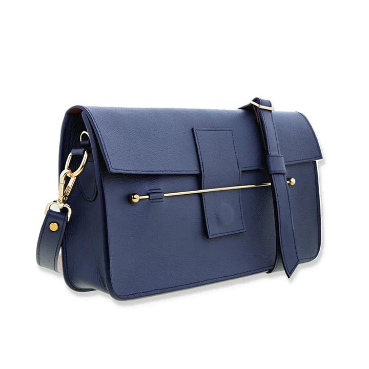 Marquise Leather Bag (Navy)