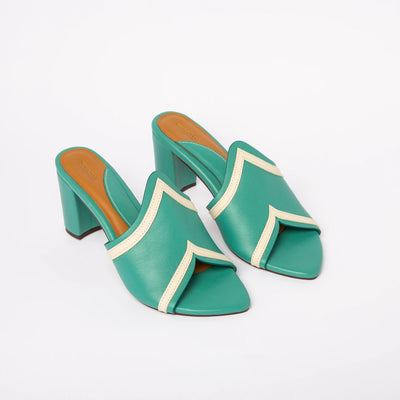 Nubia Heels (Turquoise)