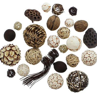 Rattan Decorative Balls 25pc