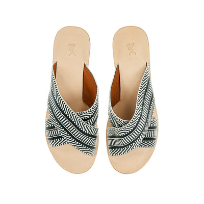 Woven Sandals (B&W)