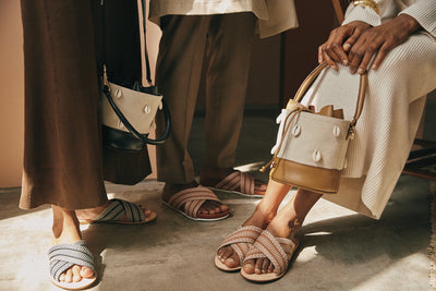 Woven Sandals (B&W)