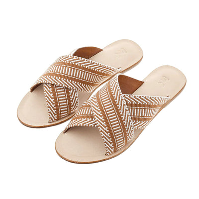 Woven Sandals (Tan)