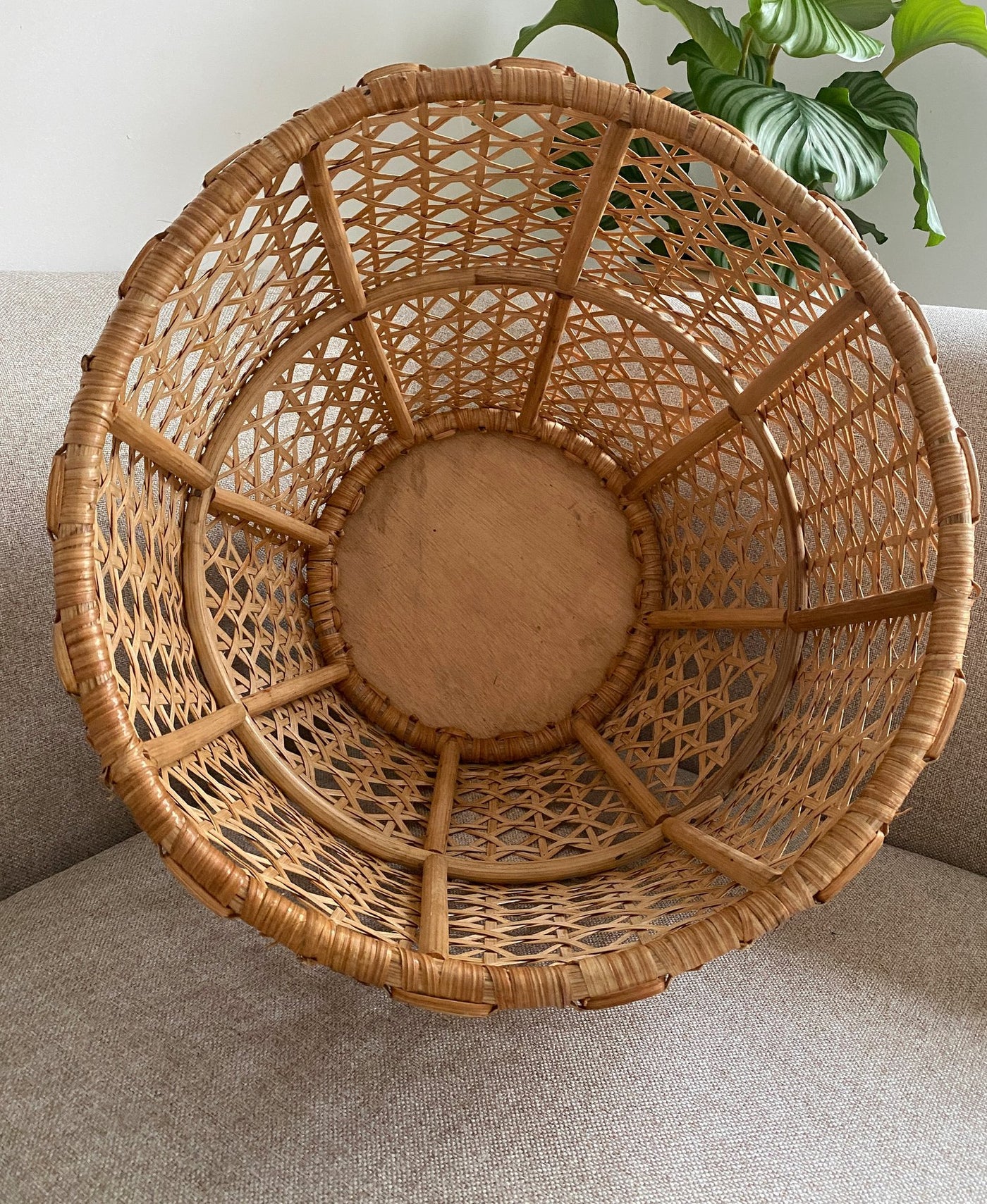June Natural Rattan Basket